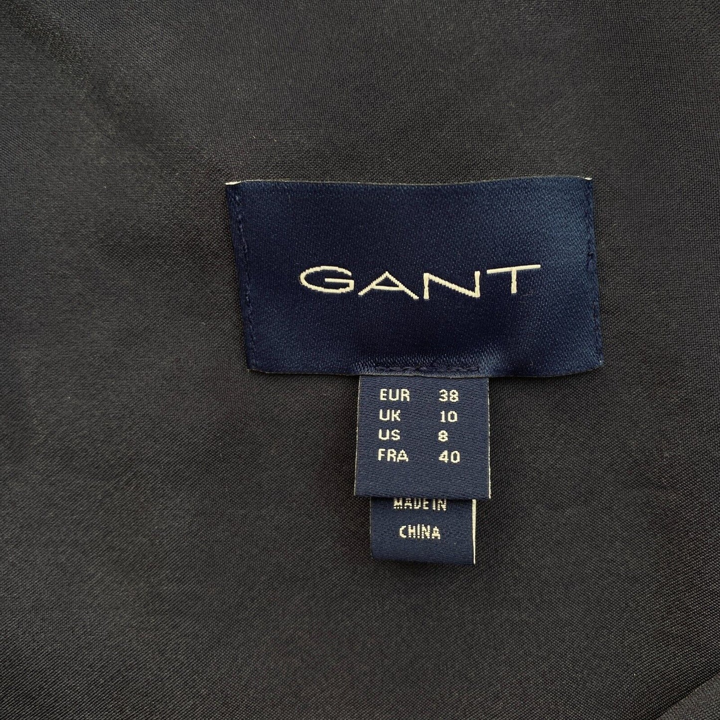 GANT Women Navy Blue Relaxed Fit Silk Long Sleeve Shirt Size EU 38 UK 10 US 8