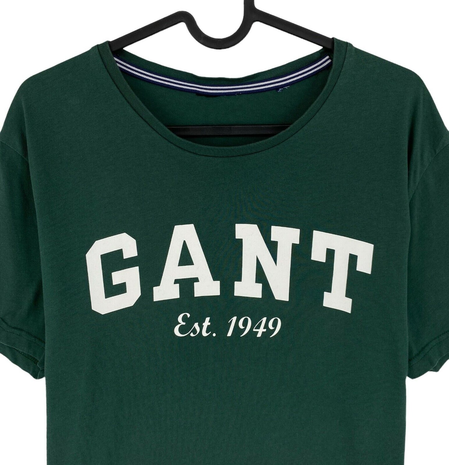 GANT Dark Green Logo Crew Neck T Shirt Size M