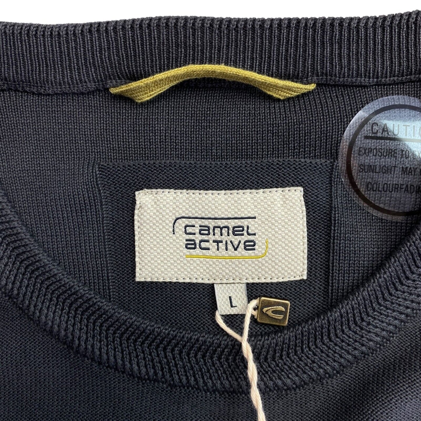 Camel Active Gris Foncé Crew Neck Pull Pull Taille L