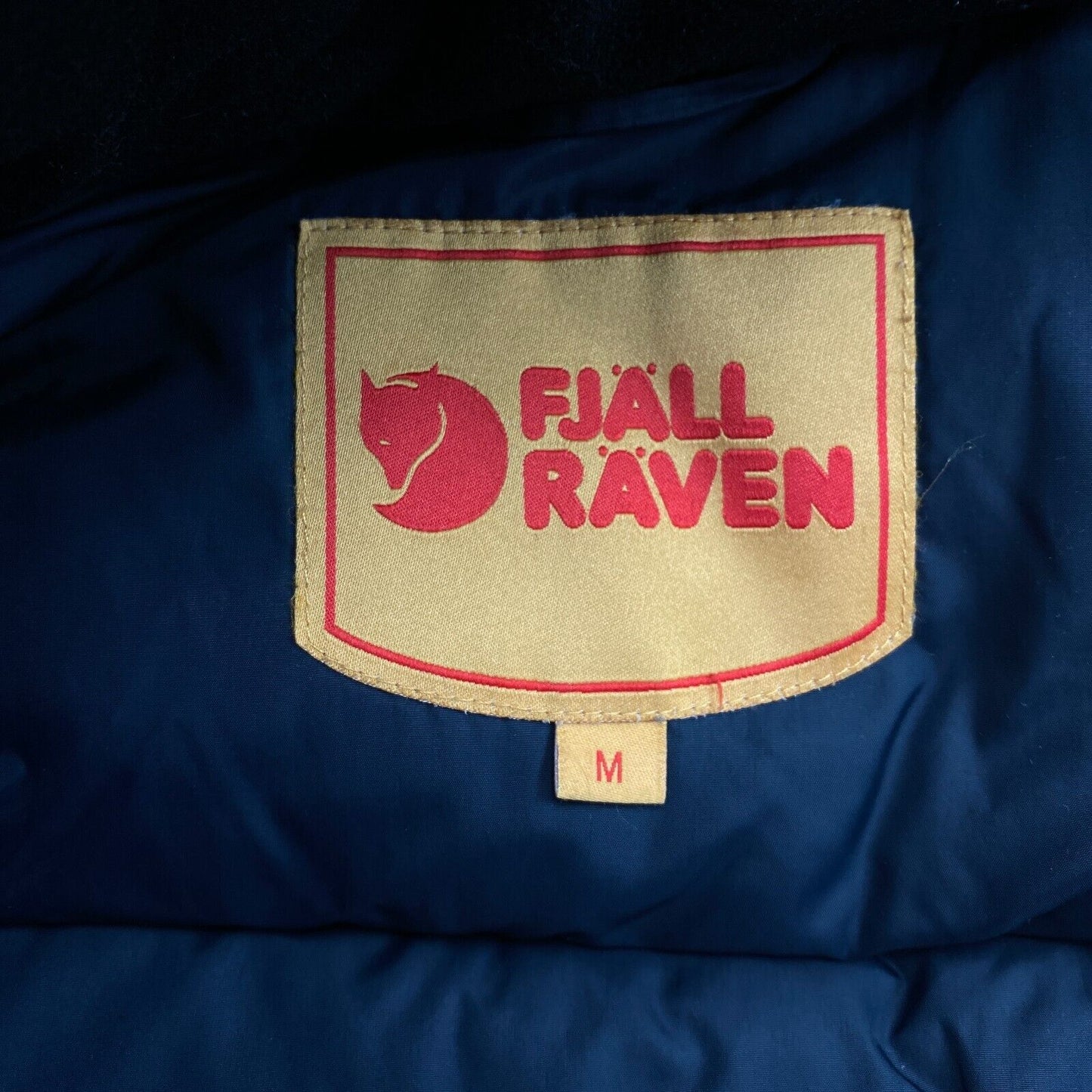 FJALL RAVEN Men Navy Blue Kamas II Down Hooded Jacket Coat M