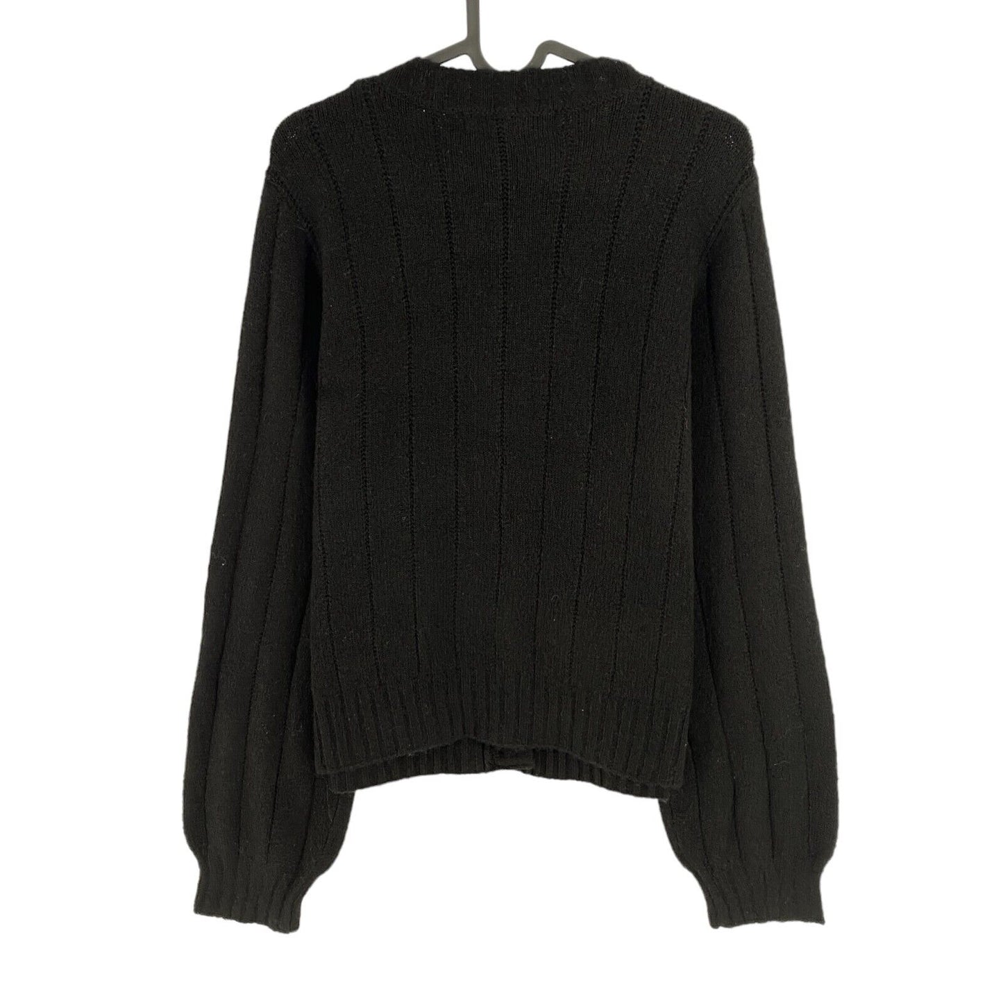 VERO MODA Womens Black MAXIN V Neck Cardigan Sweater Jumper Size M