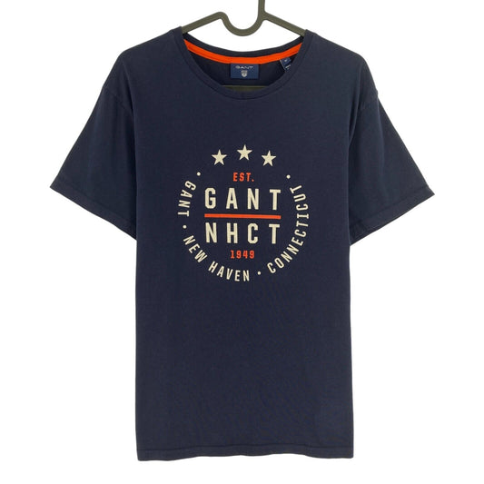 GANT T-shirt à col rond bleu marine taille M