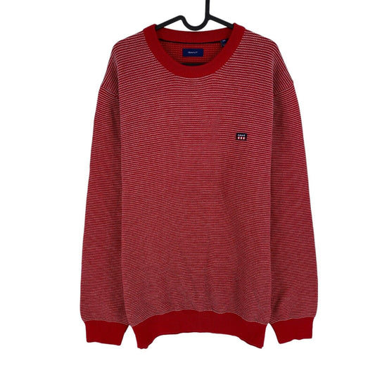 GANT Red Light Texture Crew Neck Sweater Taille 2XL XXL