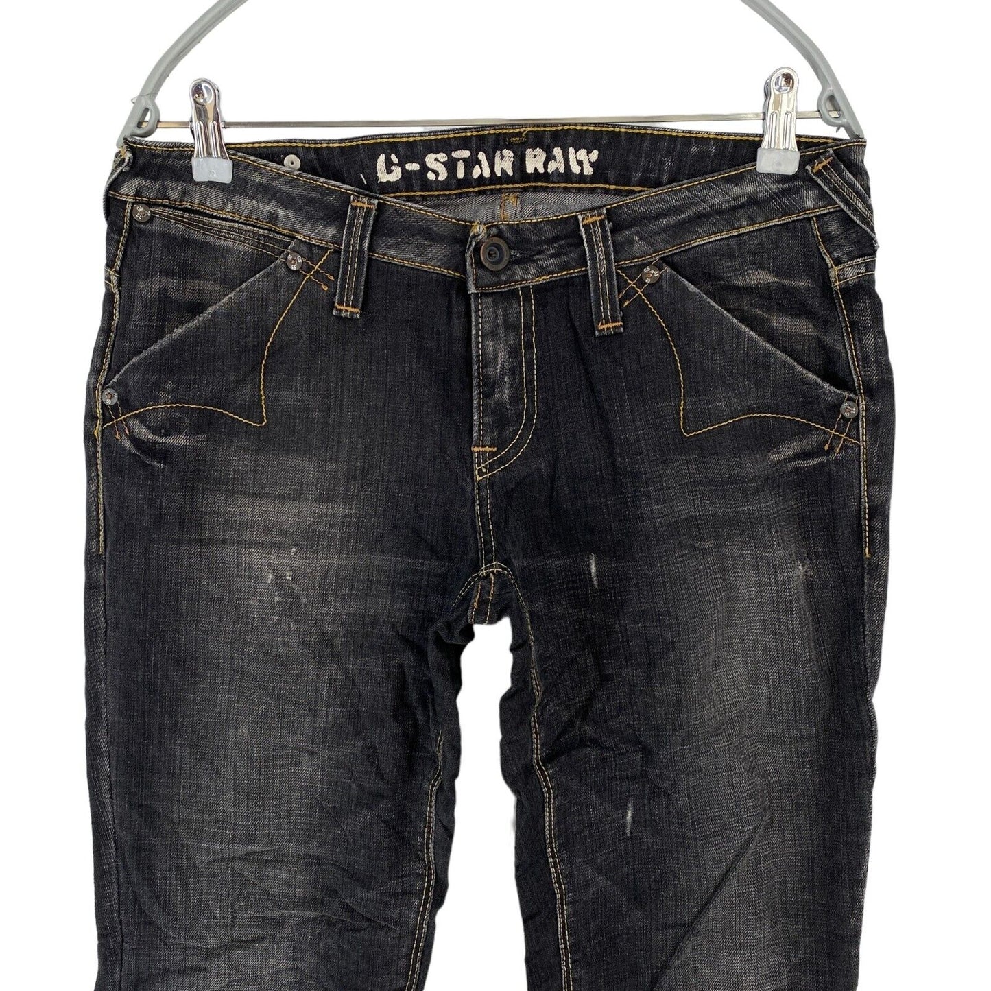 G-STAR LIMIT Femme Jean Slim Gris Foncé Coupe Étroite W30 L32