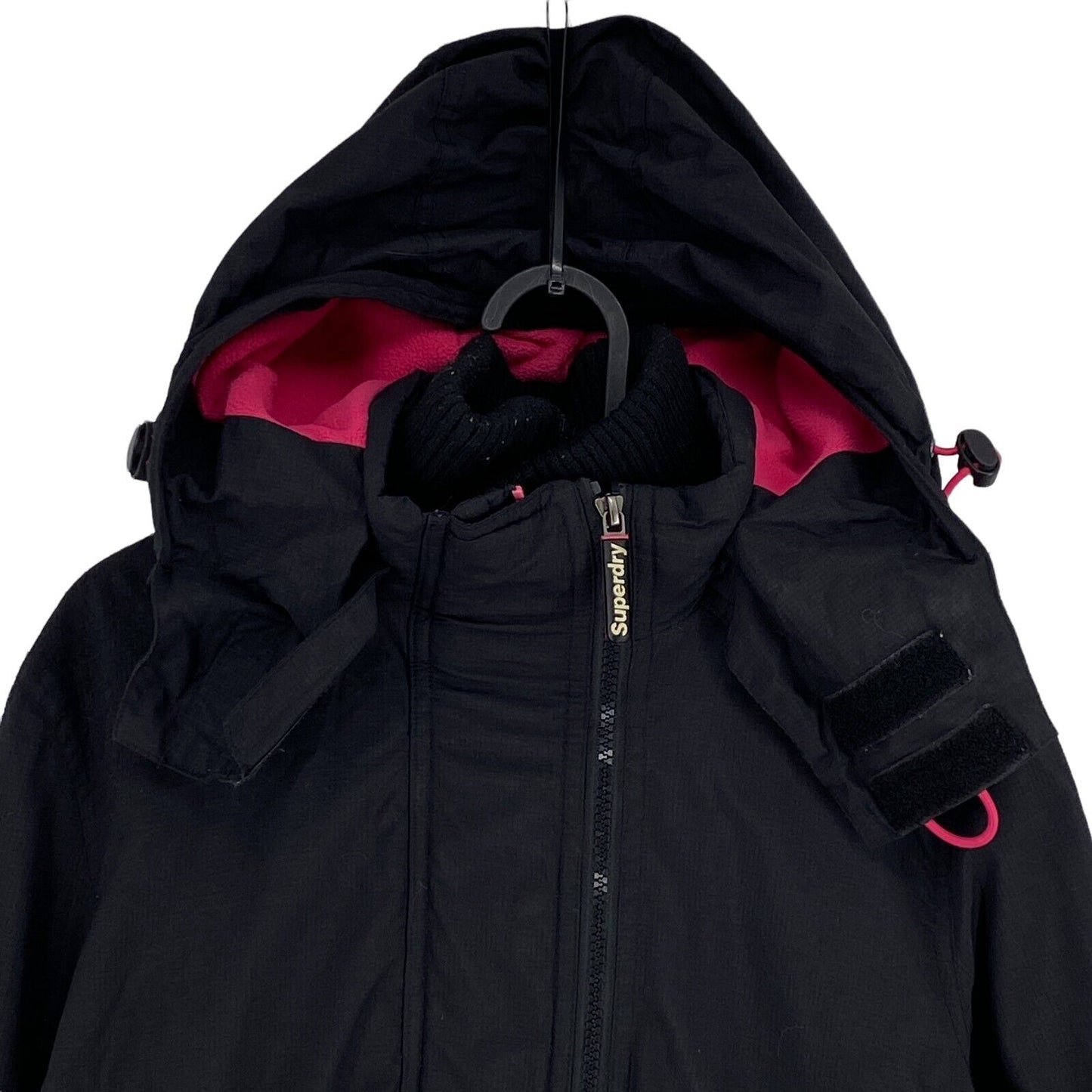 SUPERDRY Professional The Windcheater Black Hooded Jacket Size M