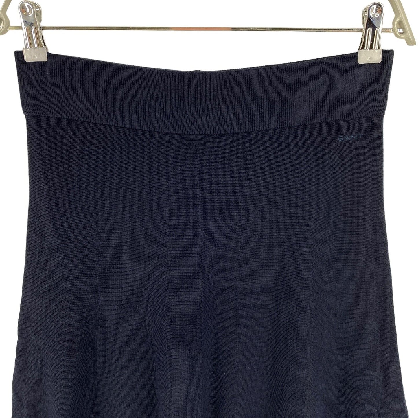 GANT Navy Blue Knitted Flare Skirt Size M / L