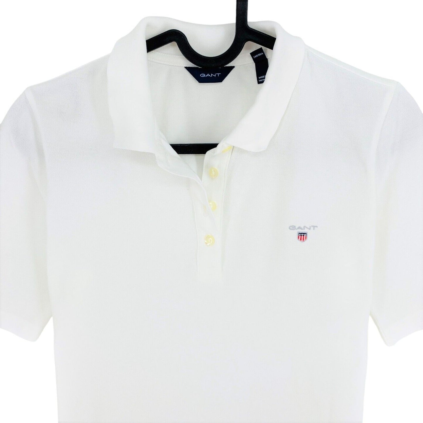 GANT White Original Pique Polo Shirt Size XS