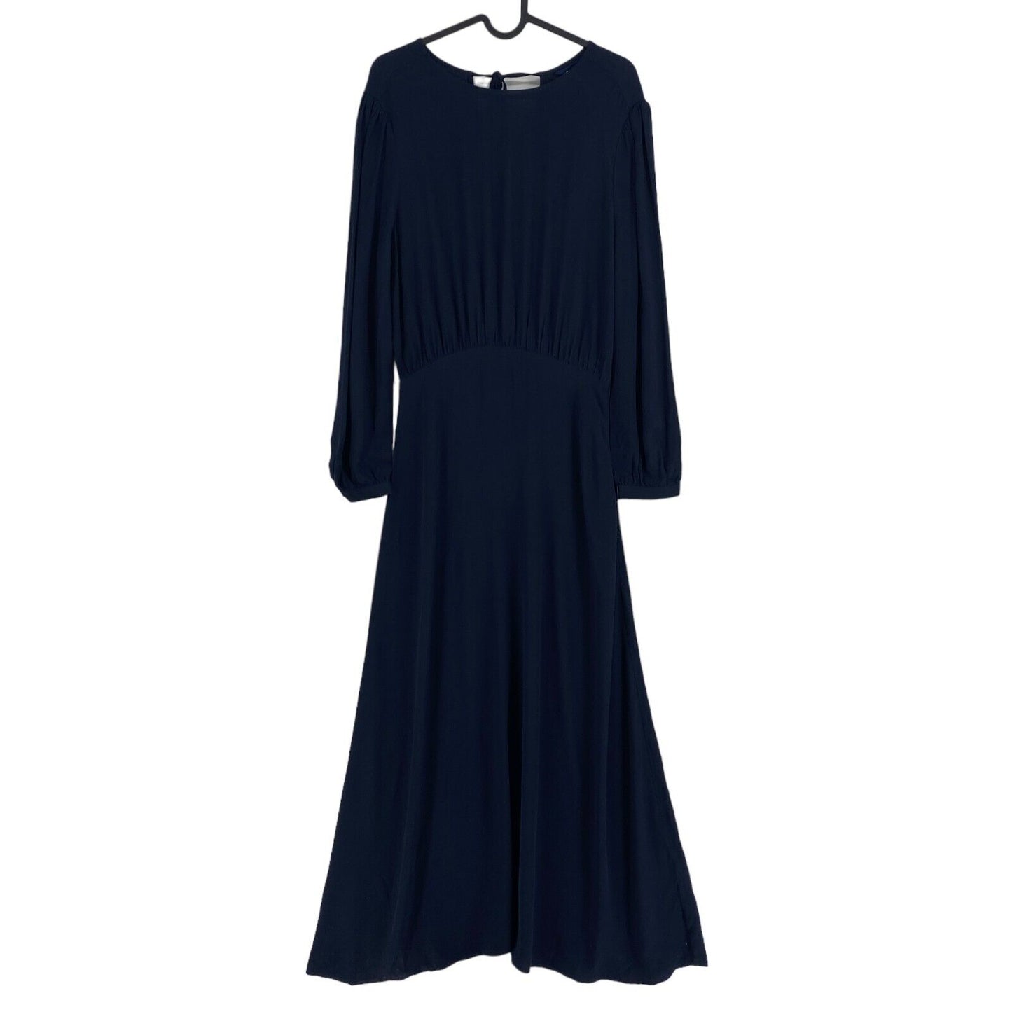 GANT Navy Blue Long Sleeves Pleated Dress Size EU 36 UK 8 US 6