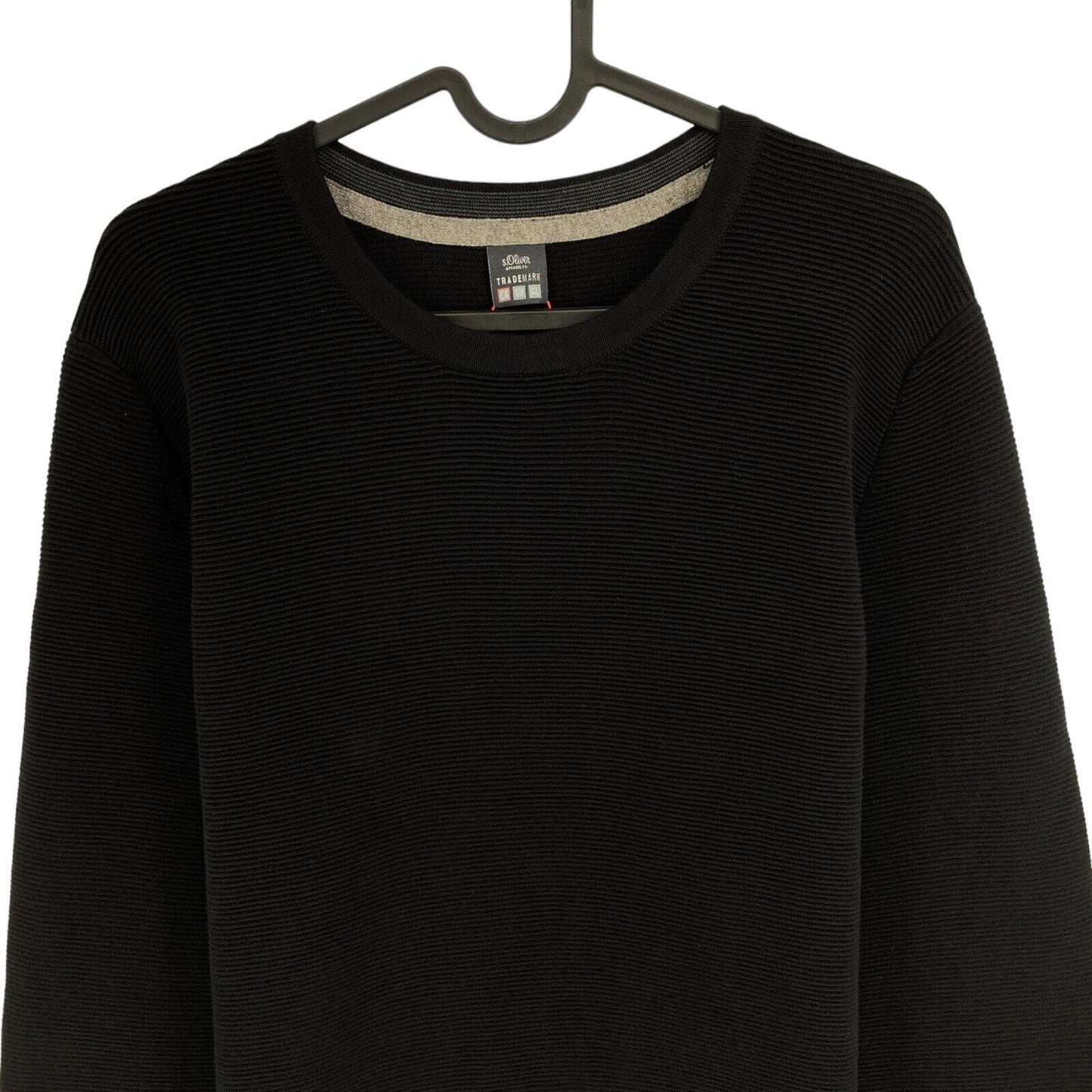 s.Oliver Black Crew Neck Sweater Pullover Size L