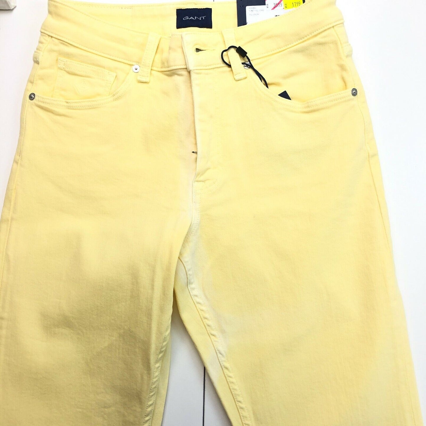 GANT Jean fuselé en sergé slim jaune Taille W27 L32