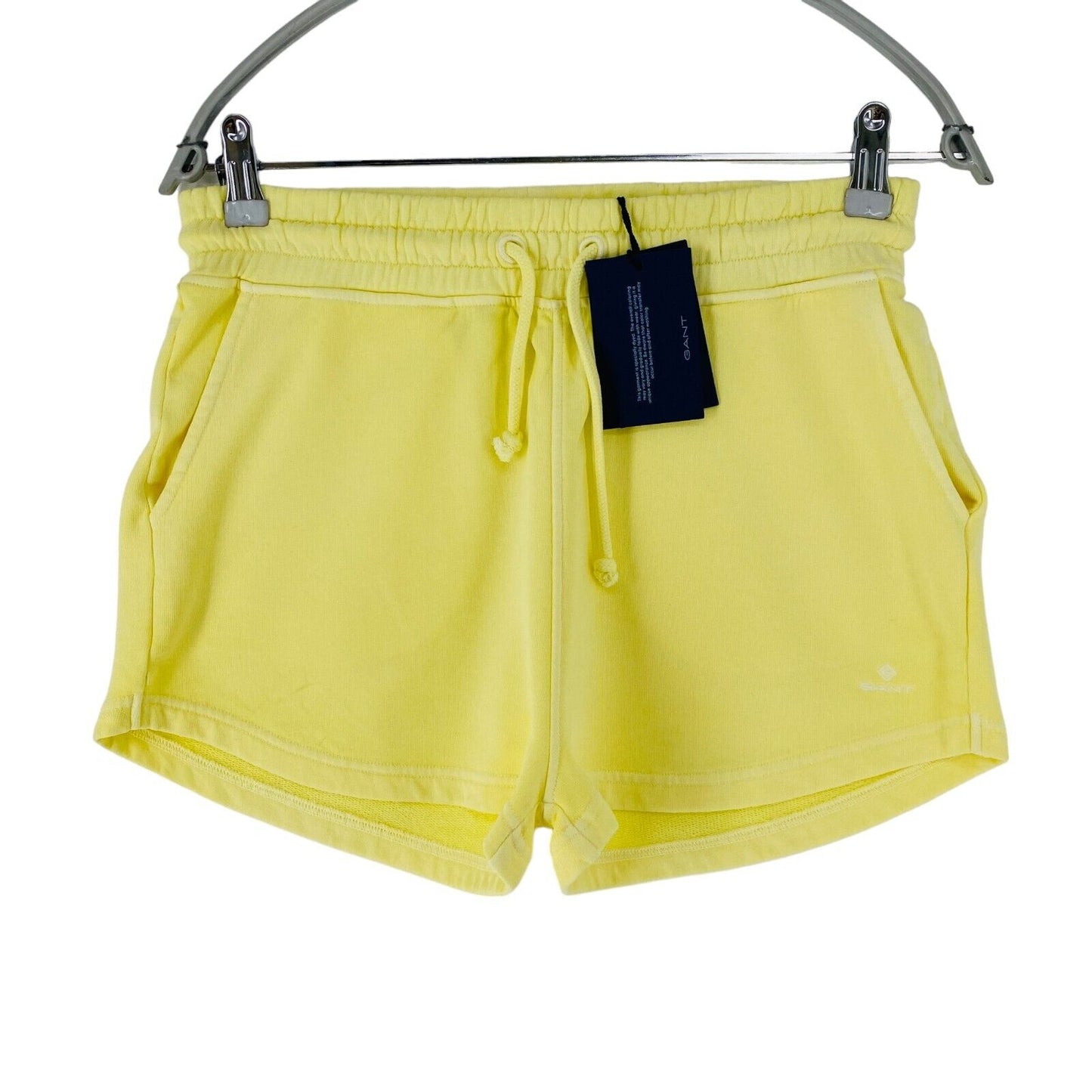 GANT Women Yellow Relaxed Fit Sweat Shorts Size XS