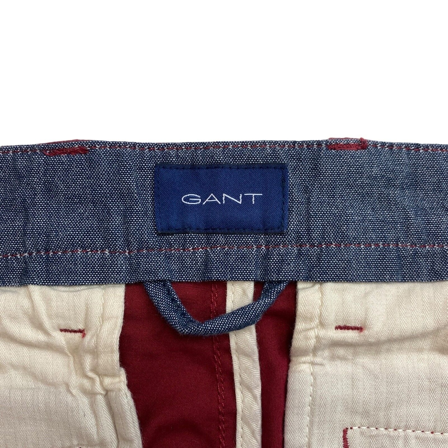 GANT Red Slim Twill Chino Pants Trousers Size W31 L34