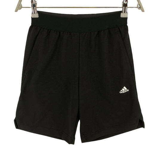 Adidas Climalite Boys Black Athletic Shorts Size 11 - 12 Years