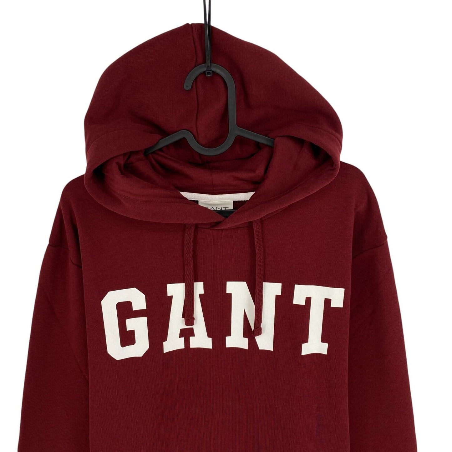 GANT Men Plumped Red Logo Sweat Hoodie Sweater Jumper Size XL