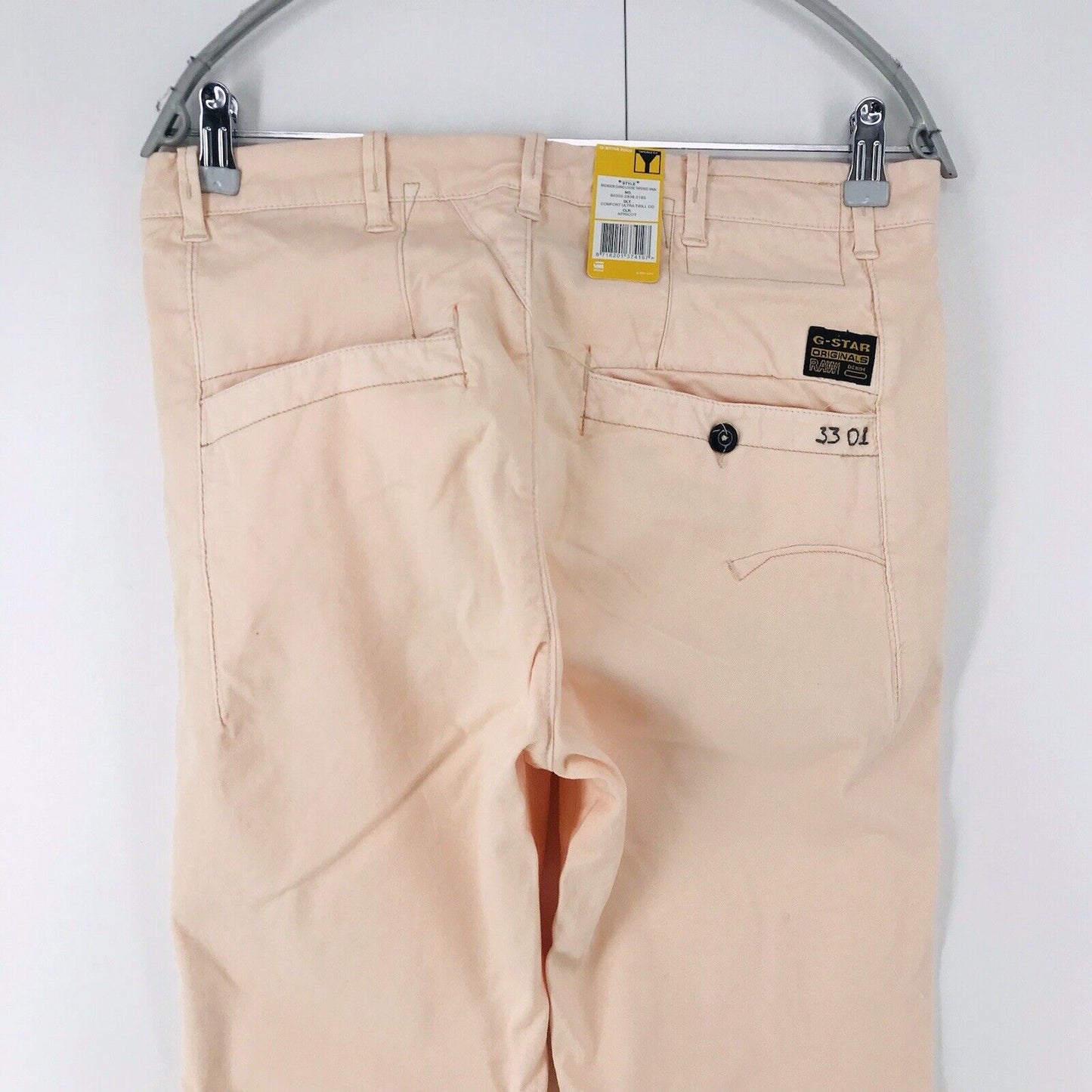 G-STAR RAW BRONSON Women Pink Loose Tapered Fit Chino Trousers Pants W27 L34