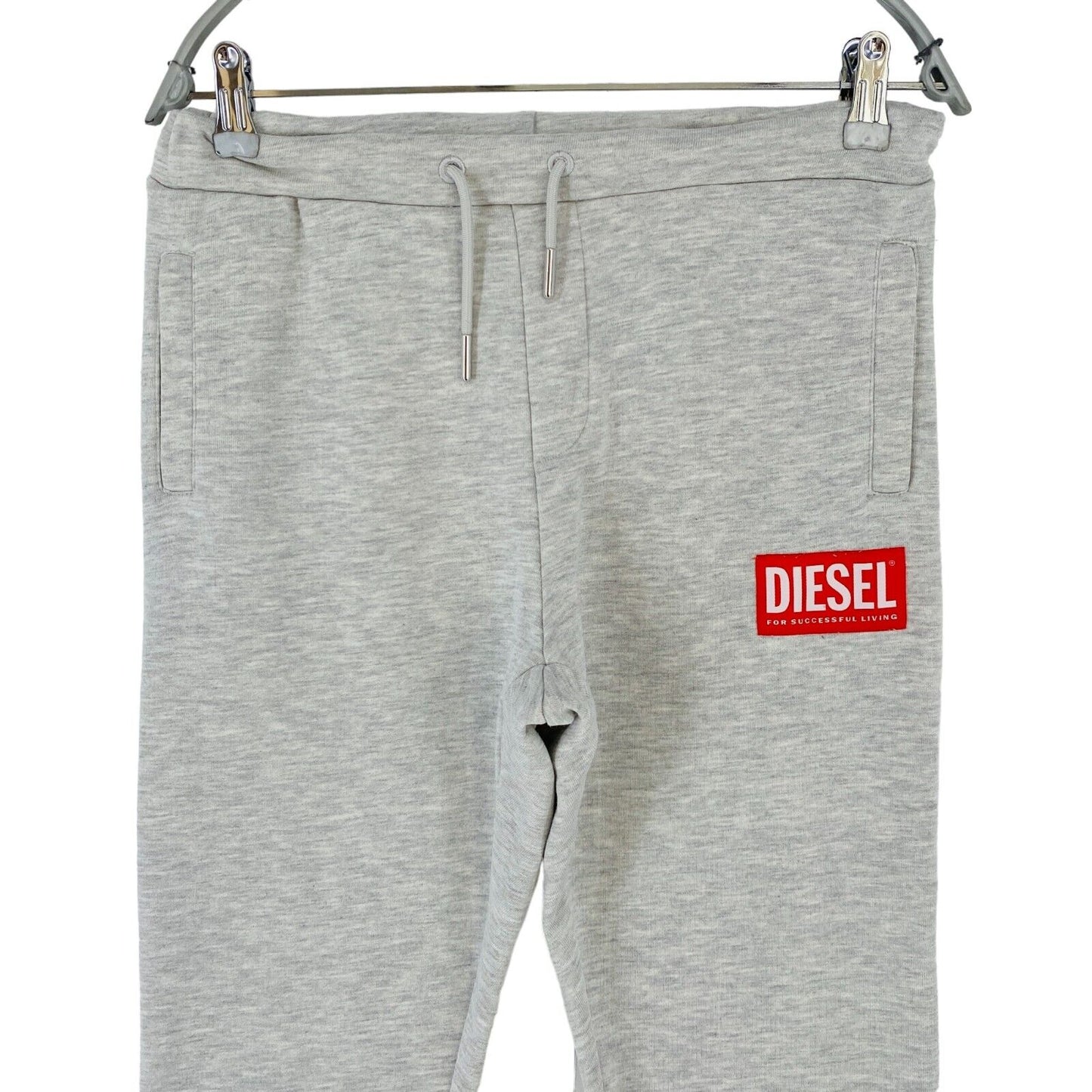 DIESEL Grey Boys Regular Fit Cuffed Sweatpants Trousers Size 14 Years