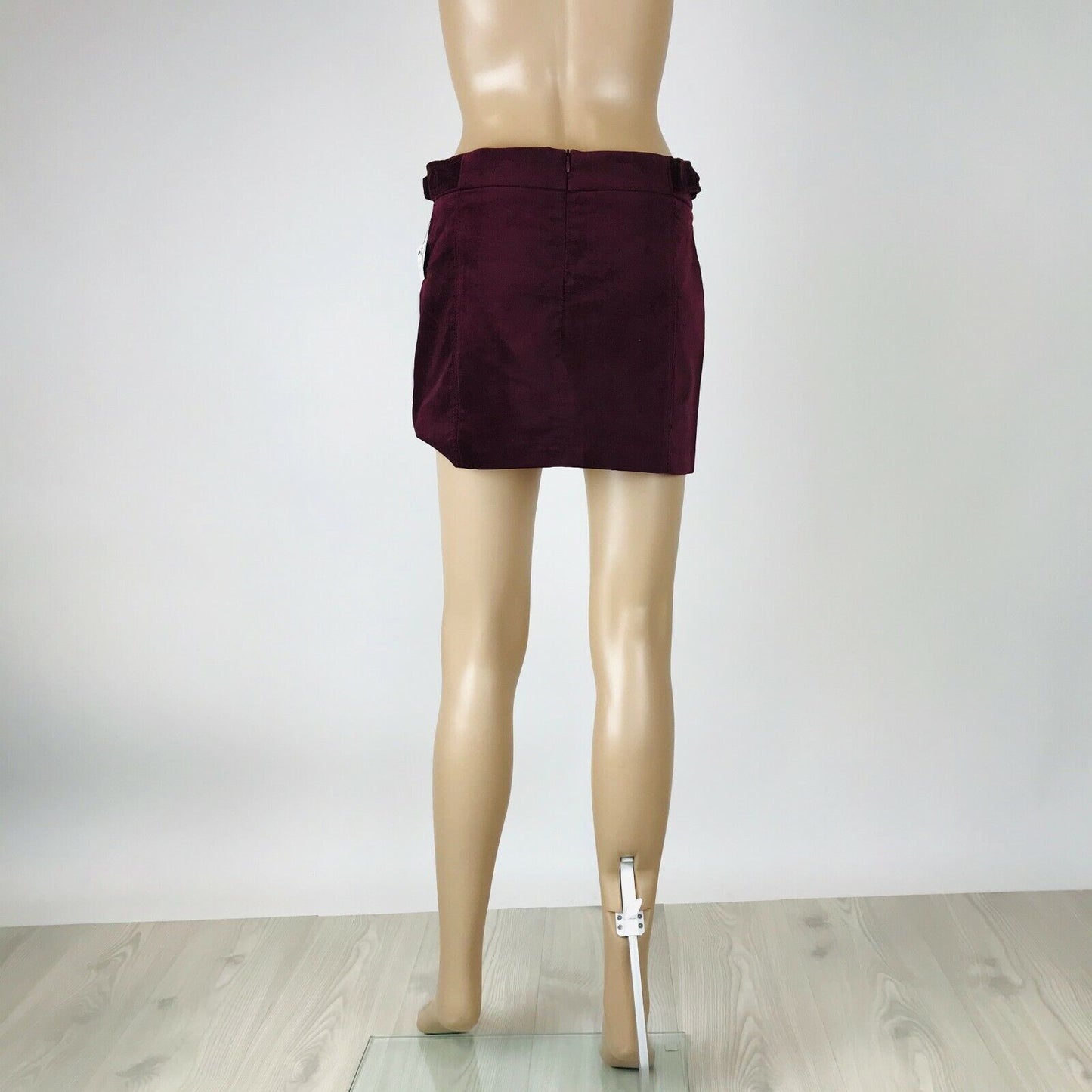 ZARA Trafaluc Women's Mini Bordeaux Red Skirt Size M W28