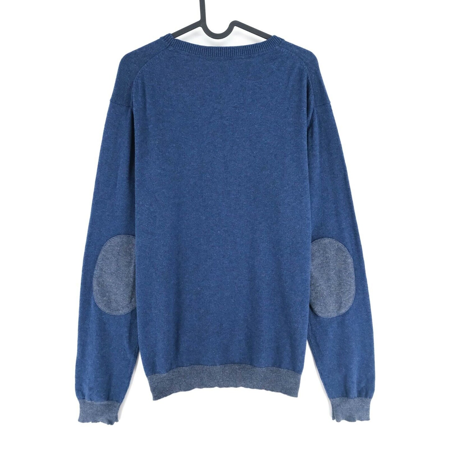 GANT Bleu Marine Original Crew Neck Cotton Wool Jumper Pull Taille L