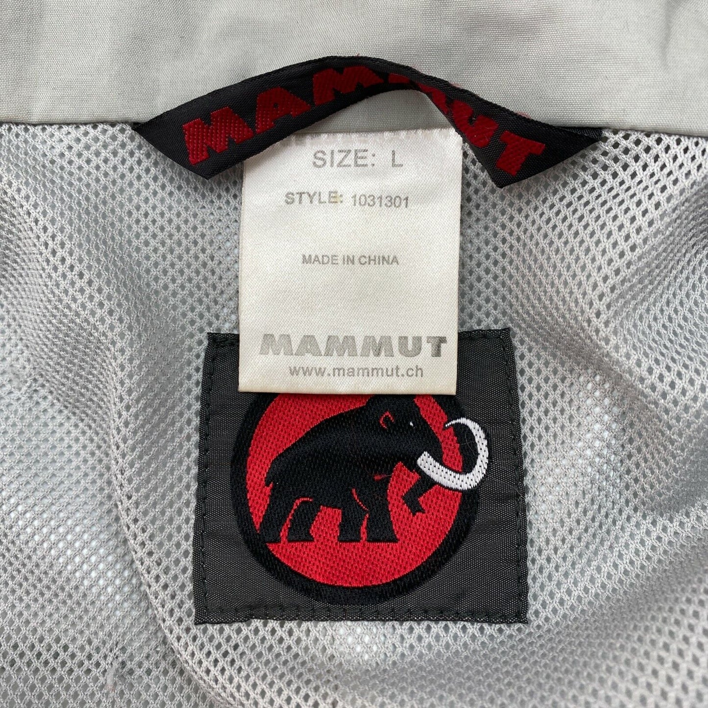 MAMMUT Grey Hooded Jacket Size L