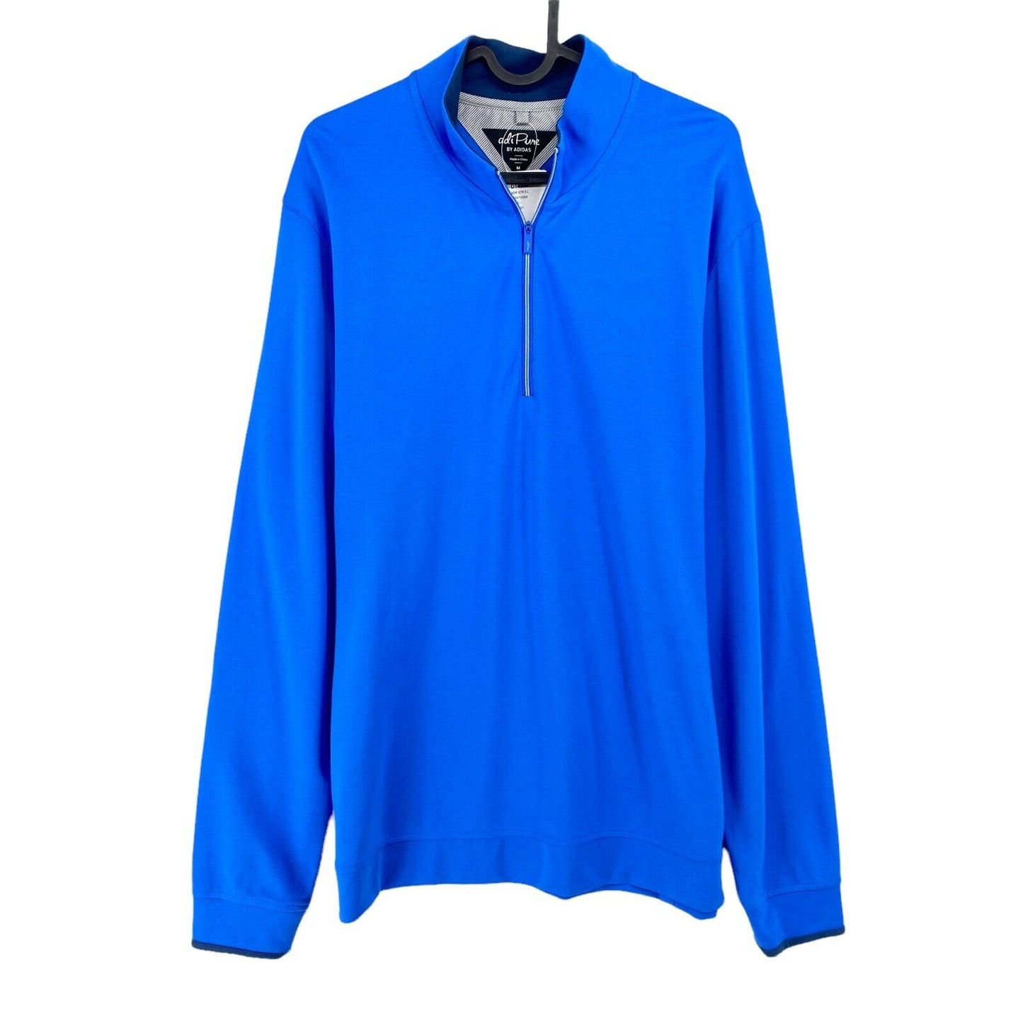 Adidas Adipure Golf Blue Half Zip Sweater Jumper Size M