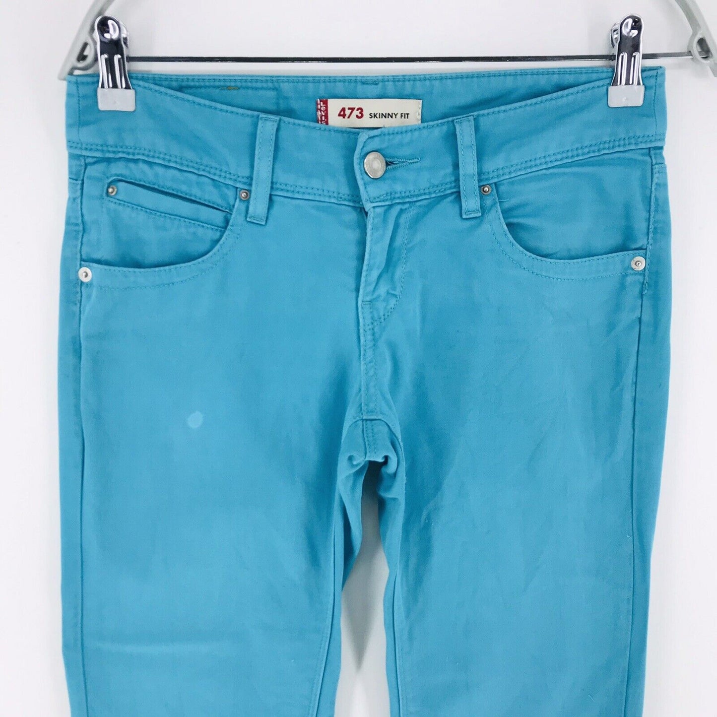 Vintage Levi's 473 Women Blue Stretch Skinny Fit Jeans Size W27 L34