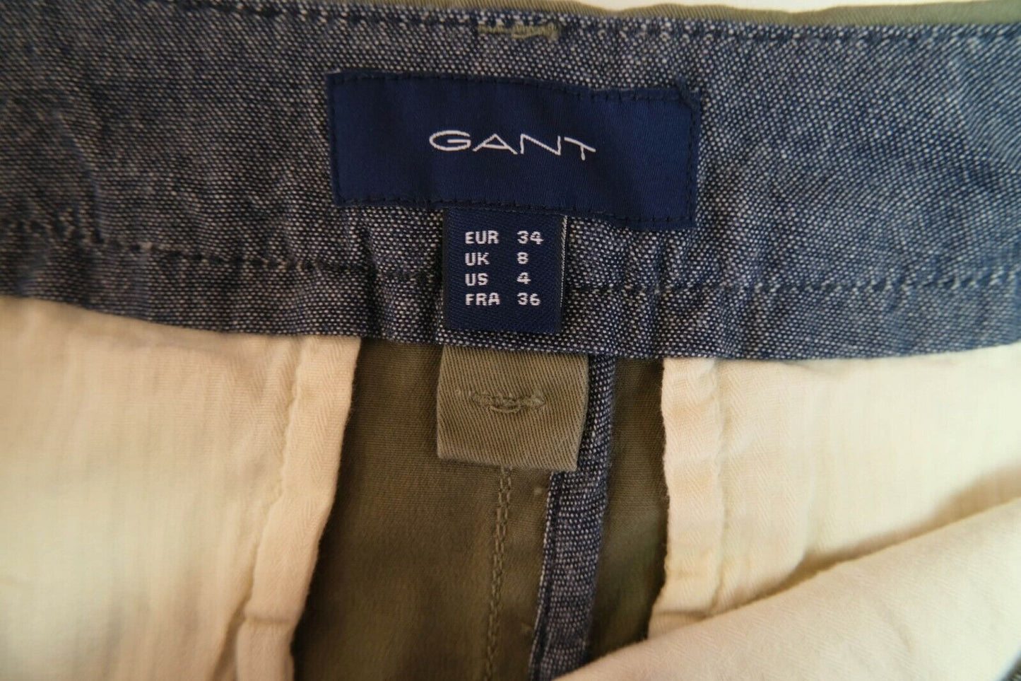 GANT Green Classic Chino Skirt Size EUR 34 UK 8 US 4