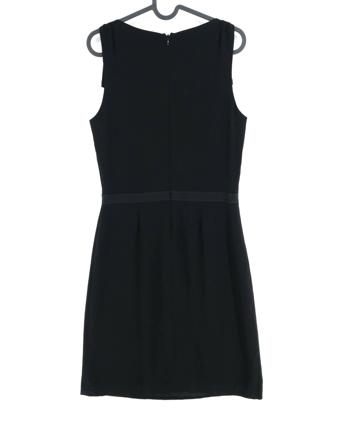 RRP €415 JOSEPH Black V Neck A Line Dress Size 40