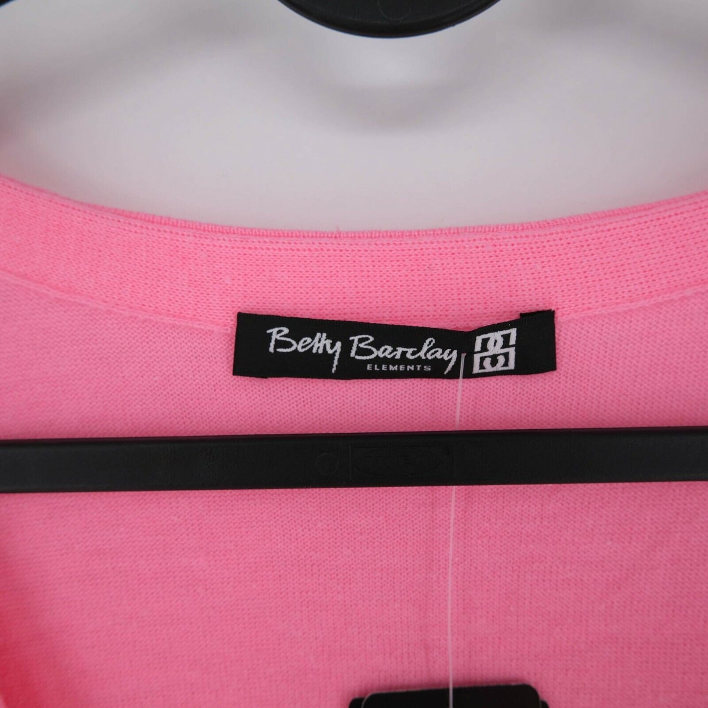 Betty Barclay Pink V Neck Cardigan Jumper Sweater Size EU 42 44 UK 16 18