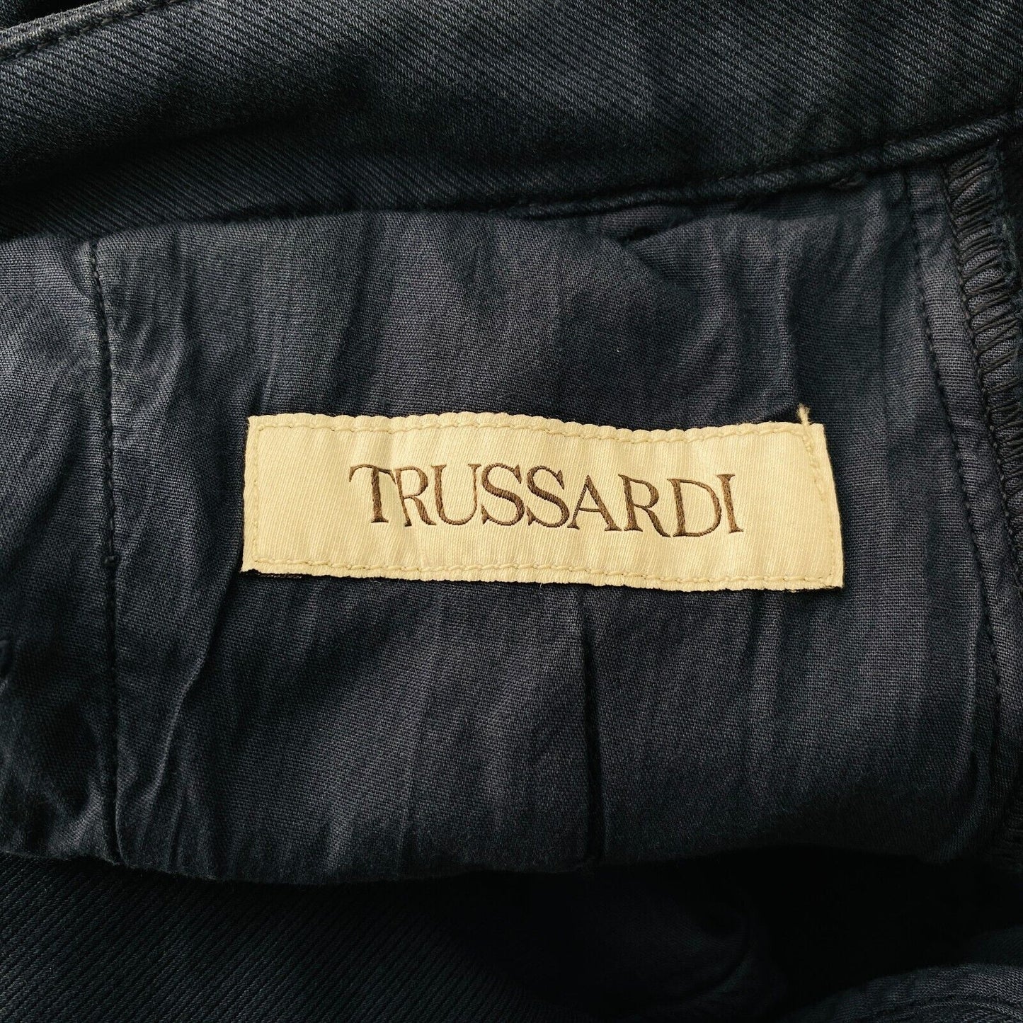 TRUSSARDI Mens Blue Skinny Fit Chino Trousers EUR 50 W32