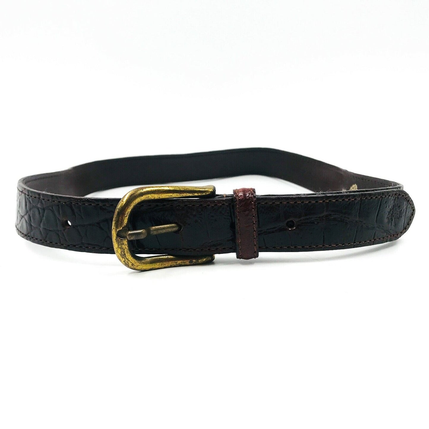 Mulberry Brown Ladies 100% Leather Belt 28 in. 70 cm