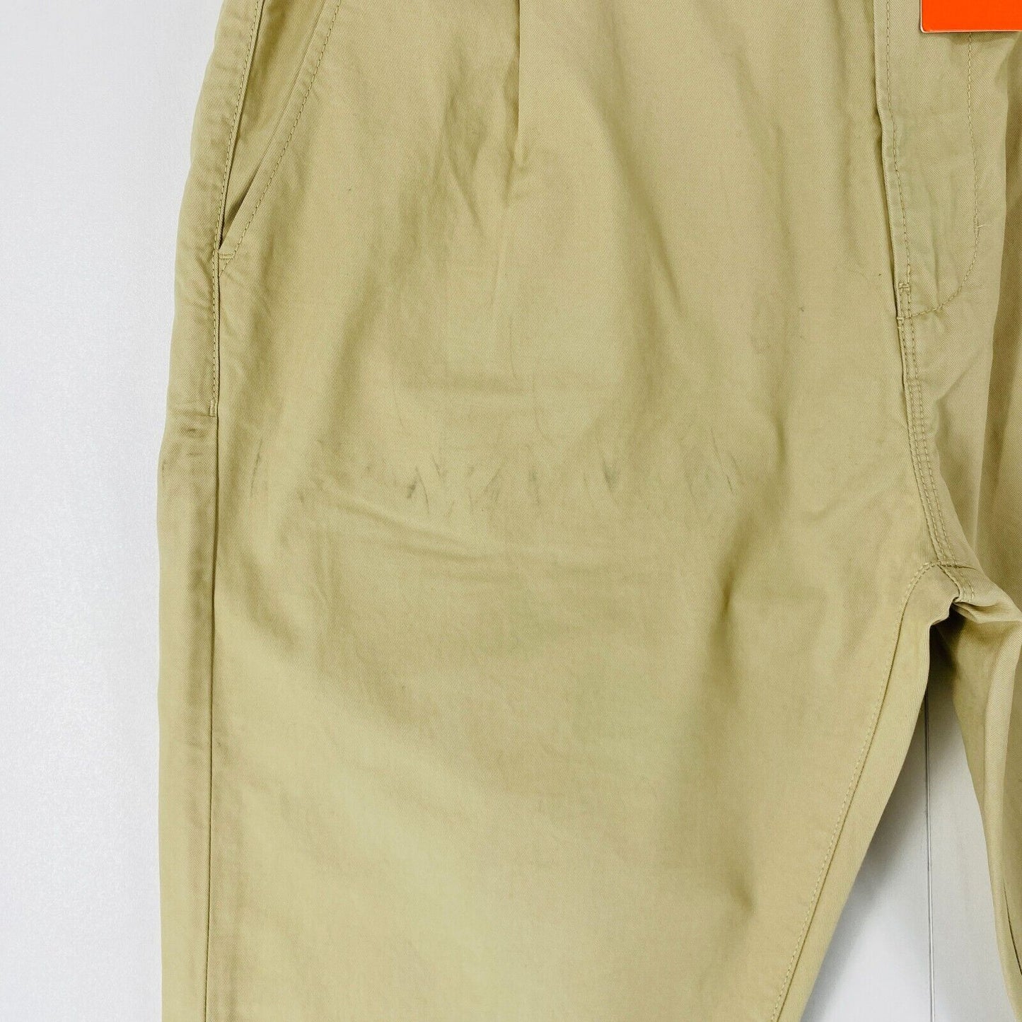 SUPERDRY Mens Beige Regular Straight Fit Chino Trousers W34 L32