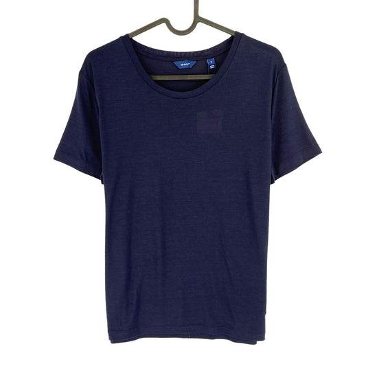 GANT Women Navy Blue Light Weight Crew Neck T Shirt Size S