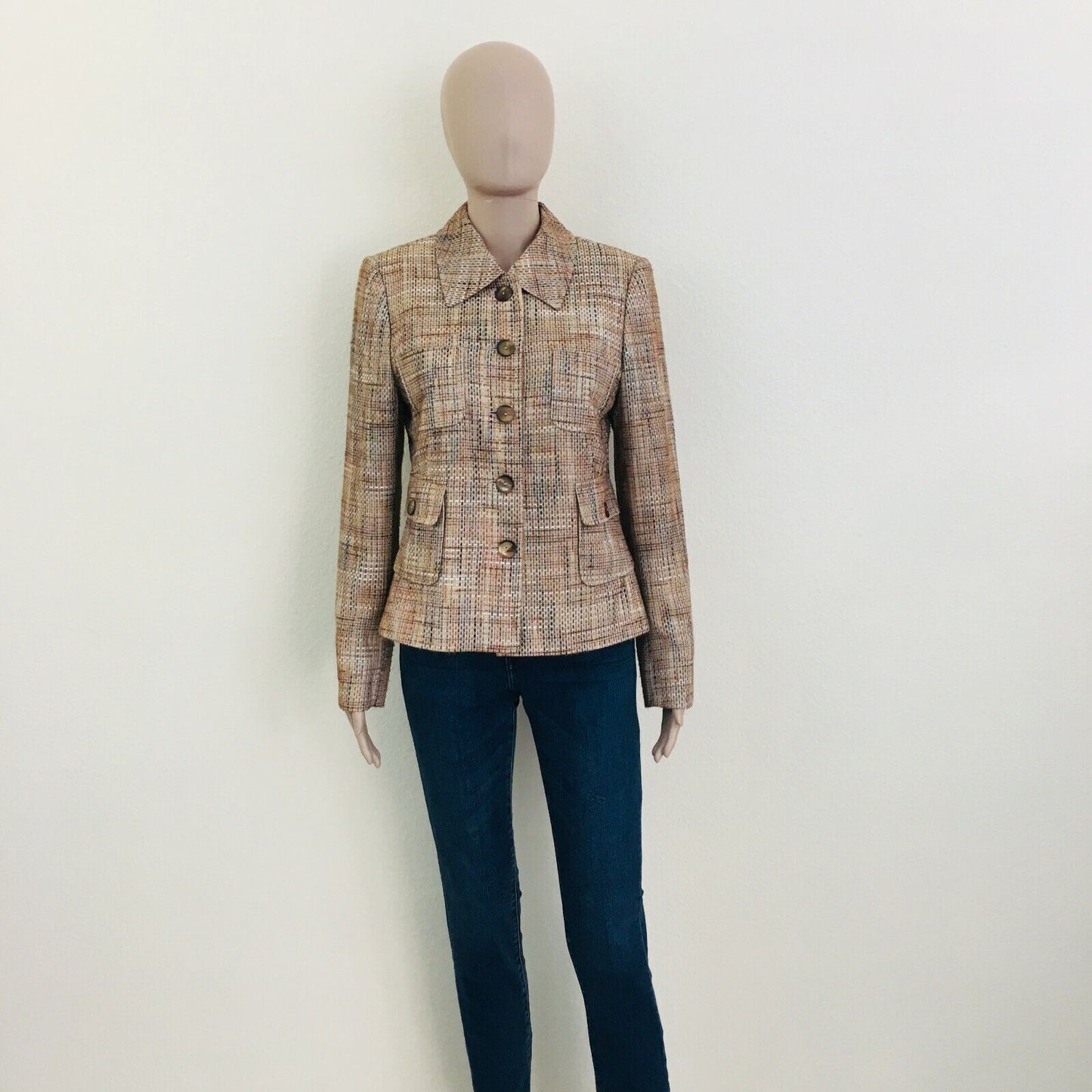 Ashley Brooke Designer Brown Jacket Blazer Size EUR 38 US 8 UK 10