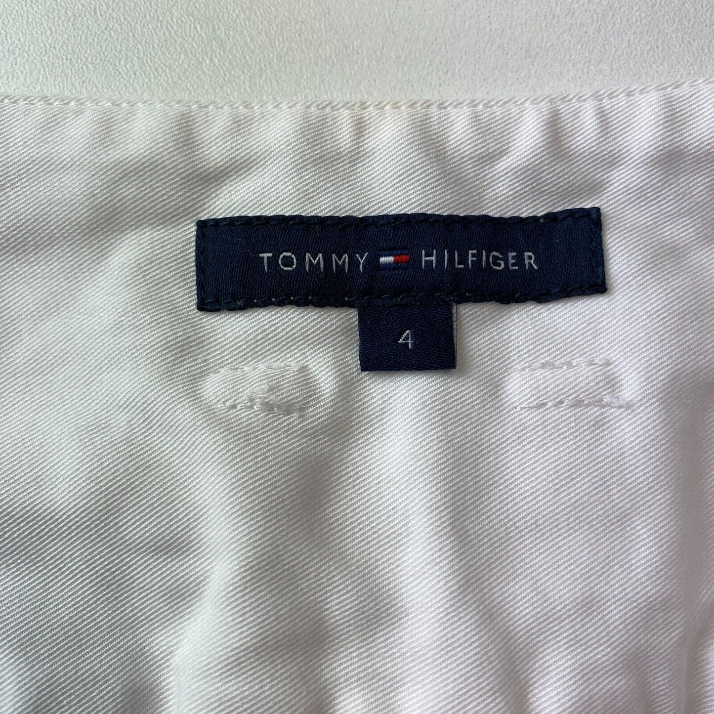 Tommy Hilfiger Women White Relaxed Wide Leg Fit Dress Trousers Size 4 W26