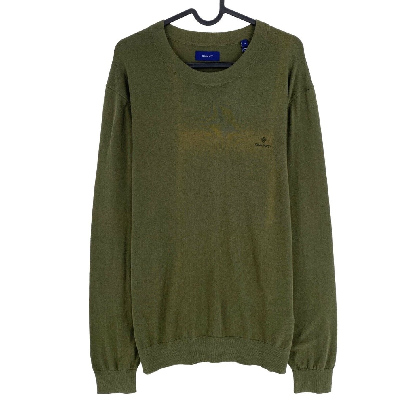 GANT Dark Green Cotton Cashmere Crew Neck Sweater Jumper Size XL