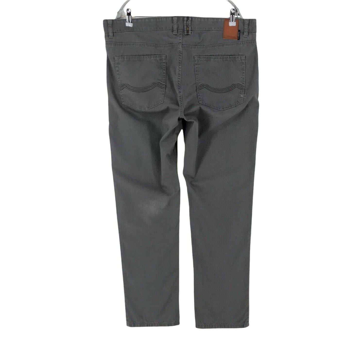 Camel Active WOODSTOCK Grey Regular Comfort Straight Fit Trousers W38 L32