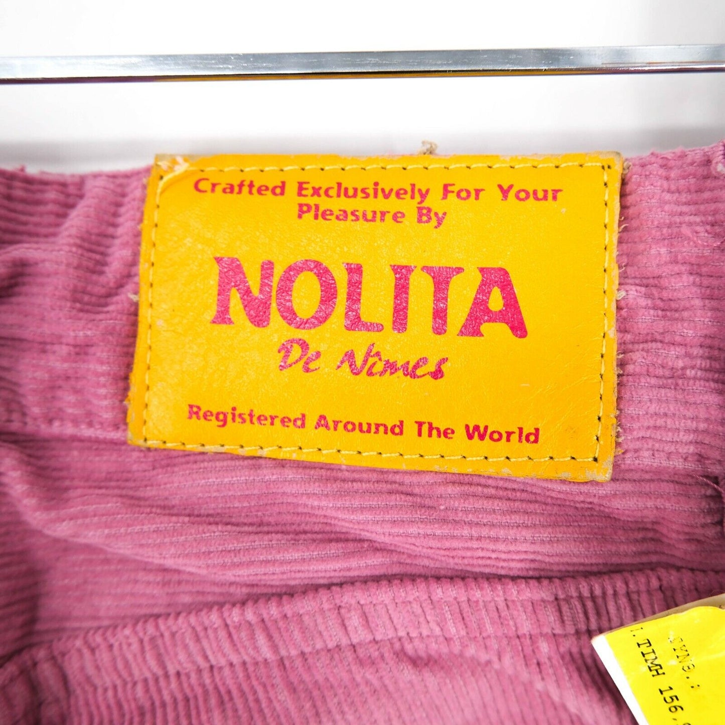 RRP €156 NOLITA De Nimes Pink Velvet Jeans Size 25 26 27 28