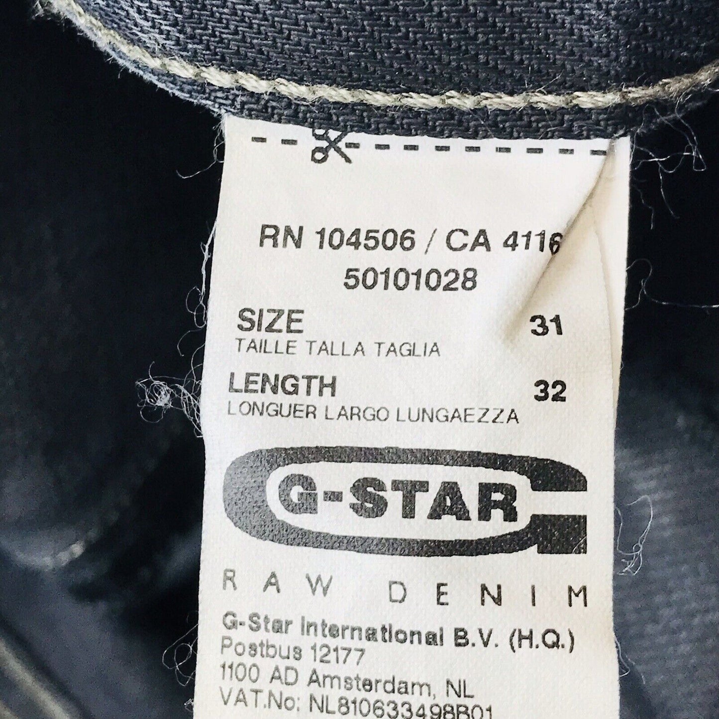 G-STAR RAW BLADE Dark Grey Slim Fit Jeans Size W31 L32