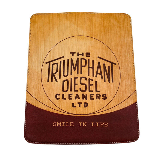 DIESEL Brown SMILE IN LIFE Leather Tablet Documents Case Bag