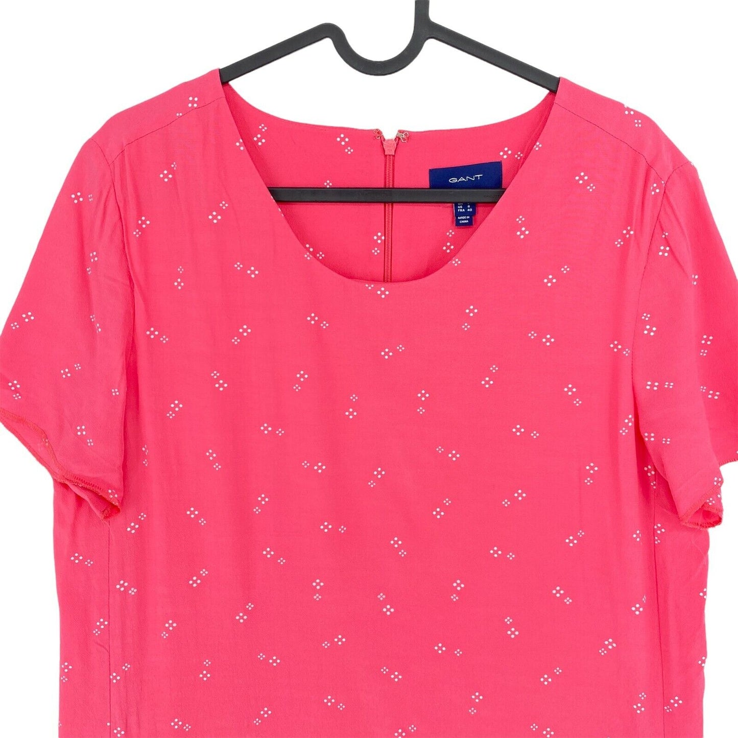 GANT Robe droite rose à col rond Taille EU 38 UK 10 US 8