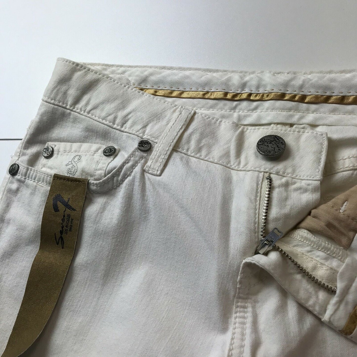 Seven7 Women White Regular Straight Fit Jeans Size W26