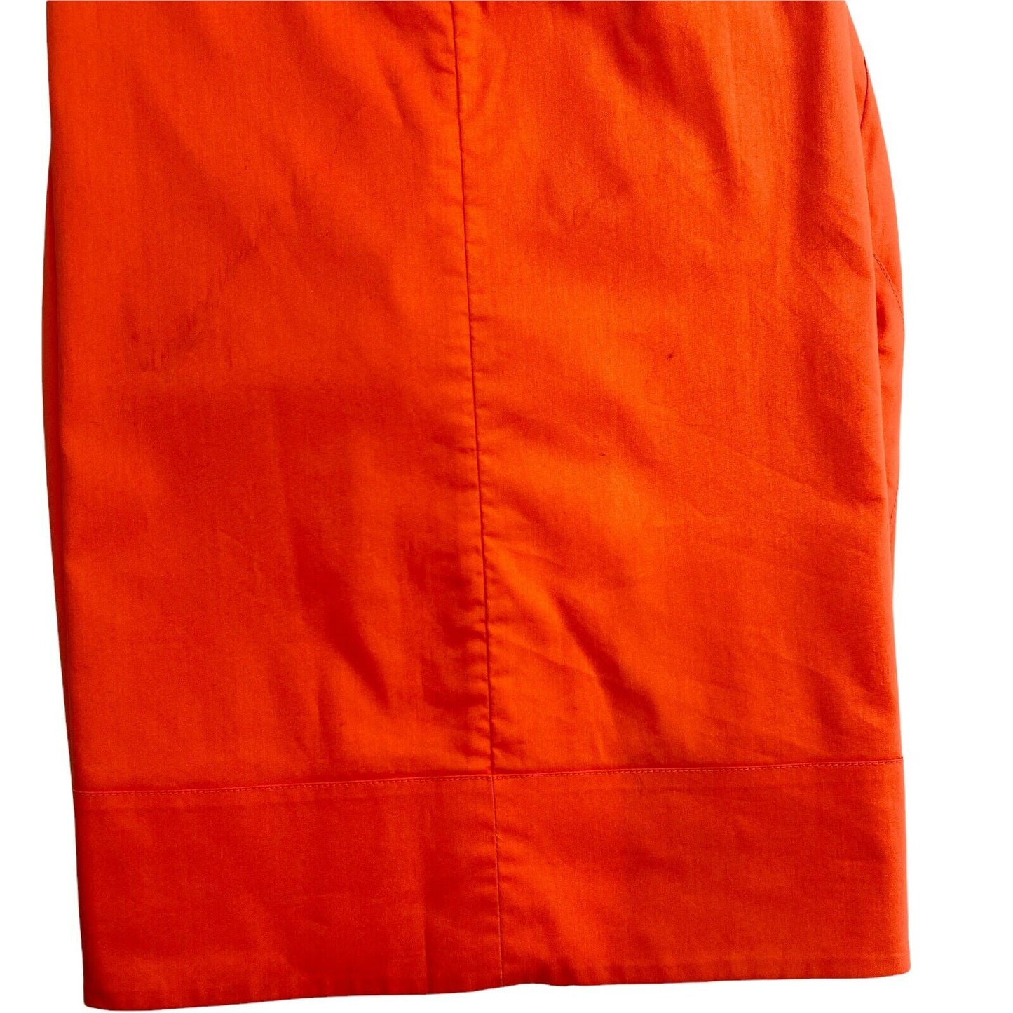 NAUTICA Robe ceinturée sans manches à col en V orange Taille L