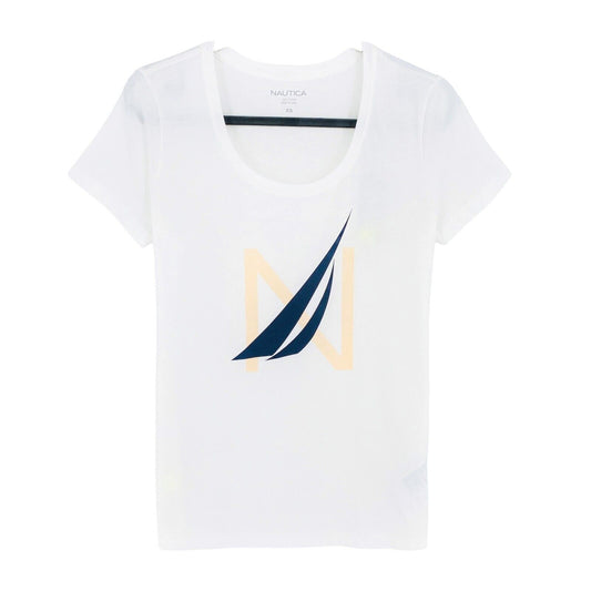 NAUTICA T-shirt blanc à col rond Taille XS