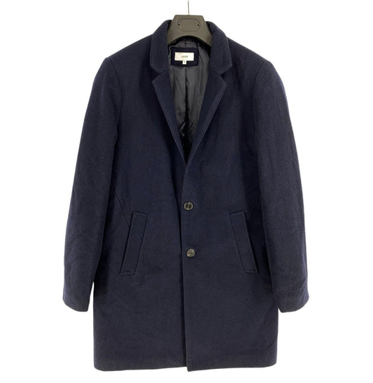 Jules Men Navy Blue Wool Blend Over Coat Jacket Size M