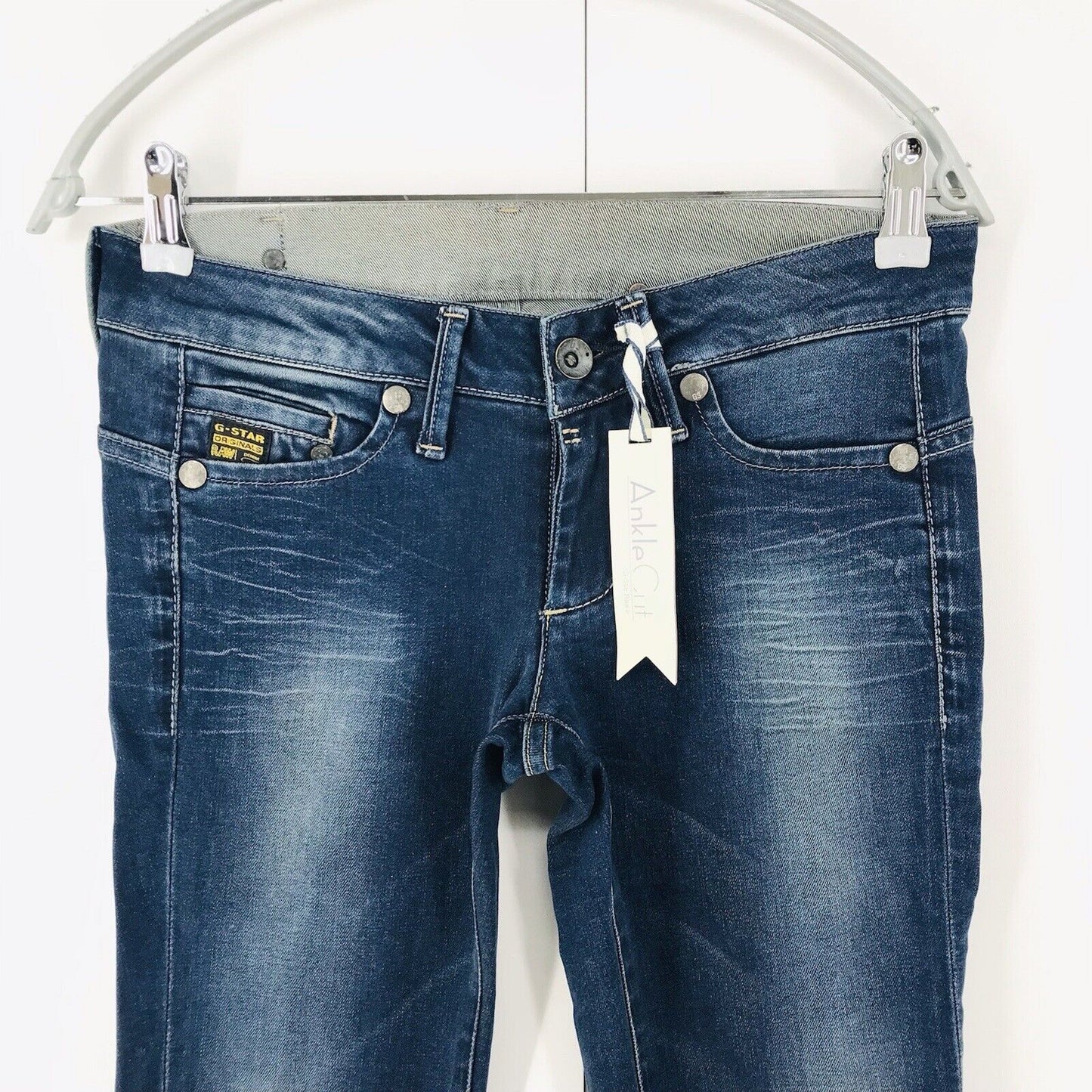 G-STAR RAW MIDGE Damen Jeans in knöchellanger Skinny-Passform, Blau, Größe W27