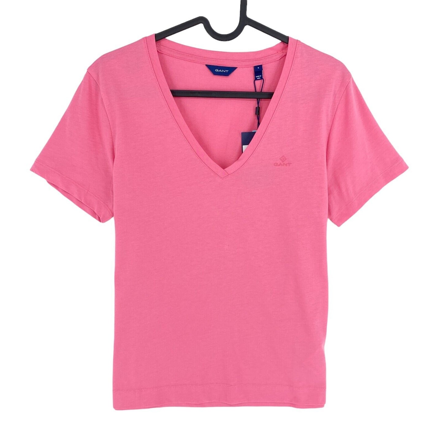 GANT Pink Original V Neck T Shirt Size S