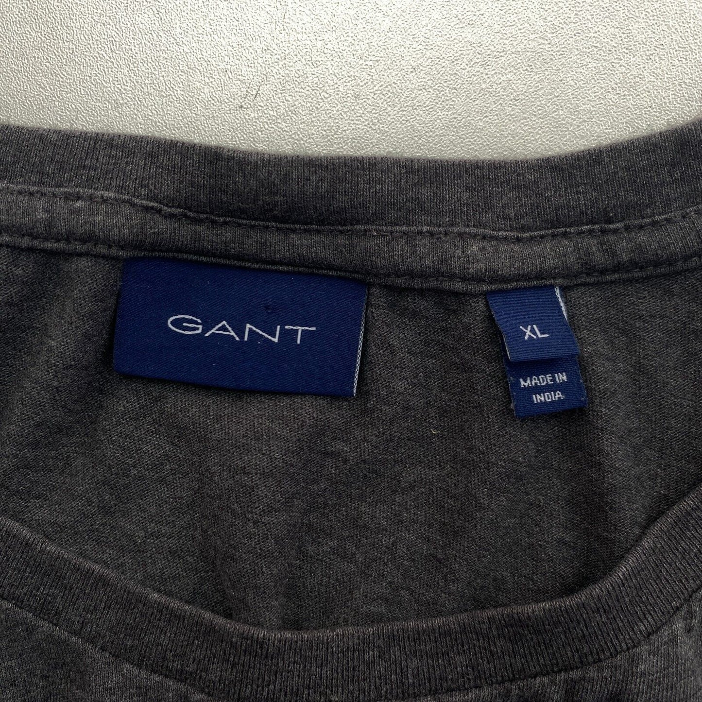 GANT Graues Original T-Shirt mit Rundhalsausschnitt, Größe XL