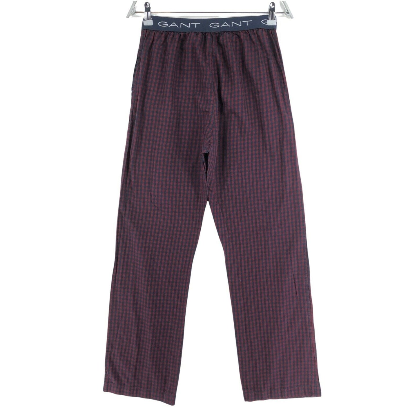 GANT Dark Red Gingham Pyjama Pants Trousers Size S