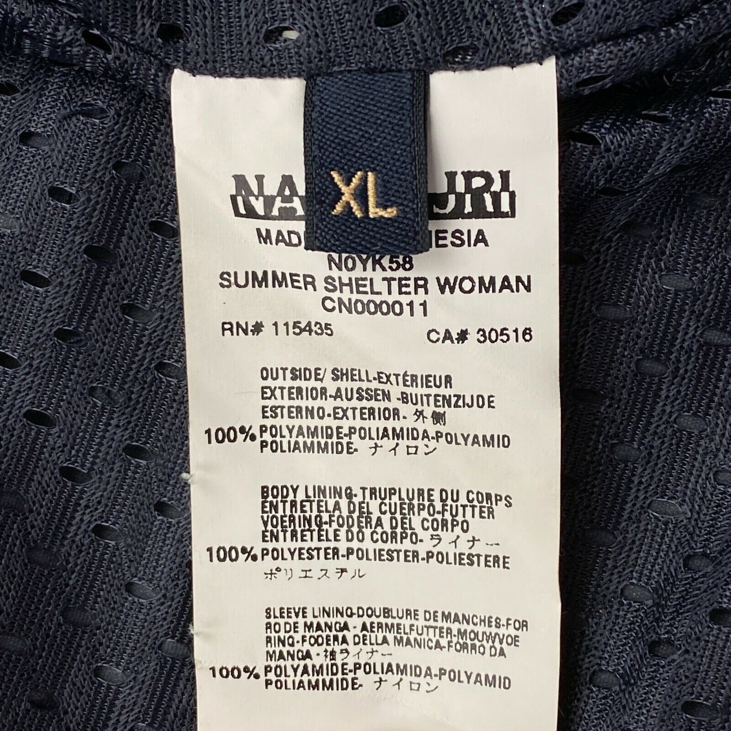 NAPAPIJRI Navy Blue Jacket Size XL