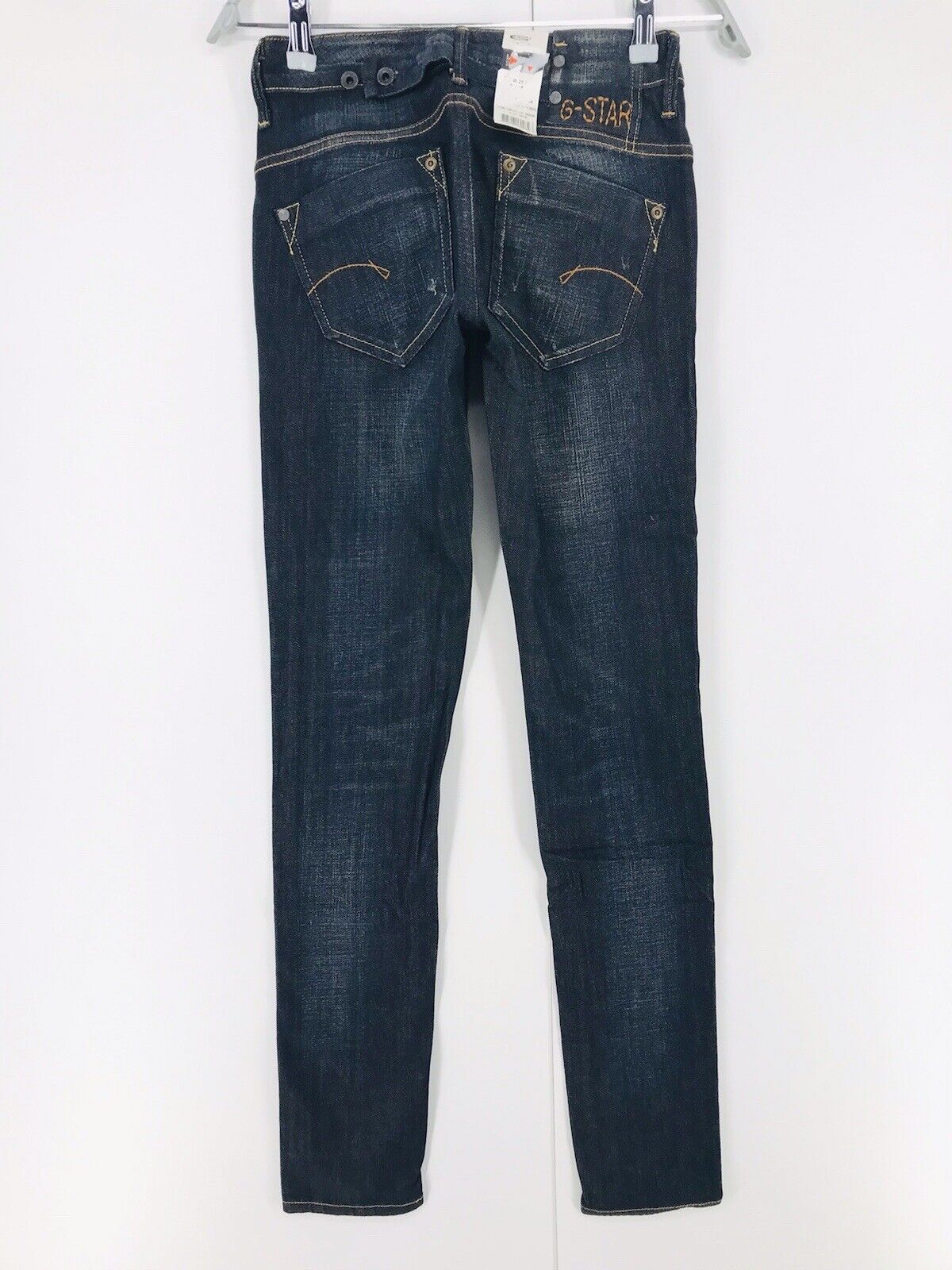 G-STAR RAW MIDGE Damen Dunkelblau Stretch Skinny Fit Jeans W26 L34